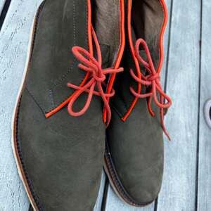 Polo Ralph Lauren Whiston Chukka Boots 10.5 Army Green Suede Welt Non Slip,